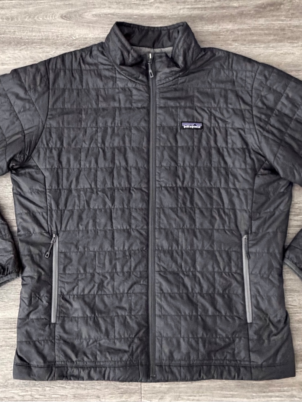 Patagonia Nano Puff Jacket Mens Large Dark Gray Grey Puffer Jacket Coat STY84211